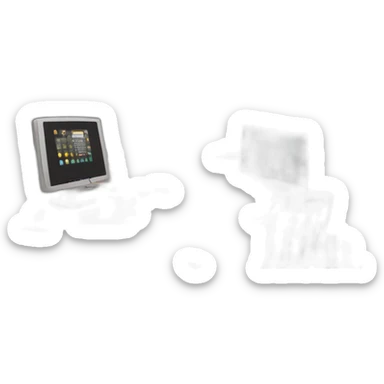 Illustrate a digital memo pad with animated notes, in a creative workspace overlooking the city." sticker