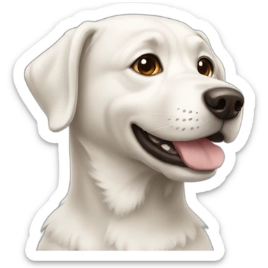 Un chien qui lèche un chat sticker