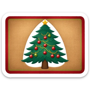 christmas doormat sticker