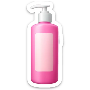 Bottle of pink lotion sticker