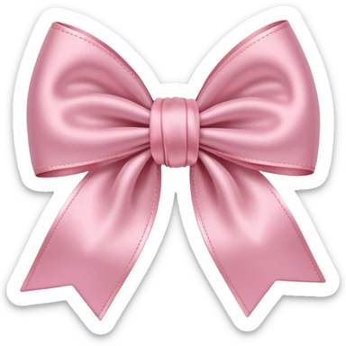 Light pink bow emoji sticker