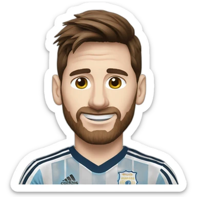 Lionel messi in Argentina kit sticker