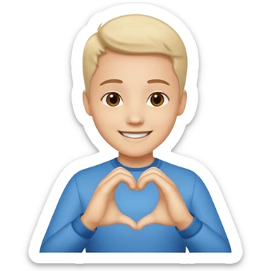 🥹 + 🫶🏻 sticker