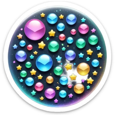 Glitter killer sticker