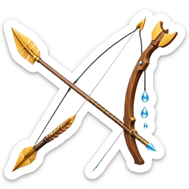 bow and Arrow water 
 sticker