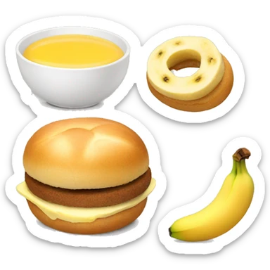 i had banana & bun for my breakfast sticker