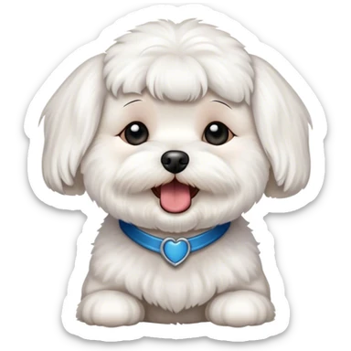 Bichon maltais qui chante sticker