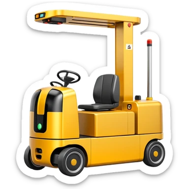 Automated Guided Vehicle (AGV), fahrerloses Transportfahrzeug sticker