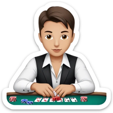 elone musk qui joue au poker avec winamax sticker