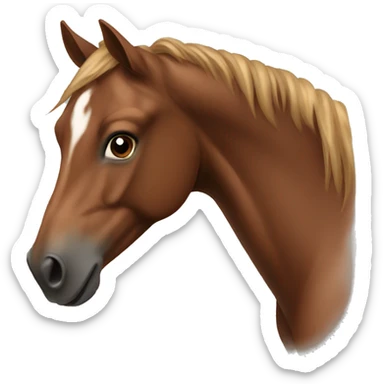 Brown horse  sticker