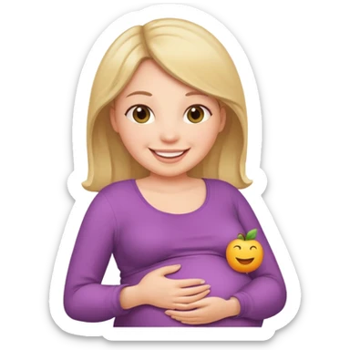 Una mamá embarazada sticker