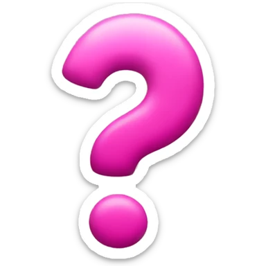 pink punctuation sticker