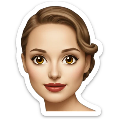 Beautiful natalie portman sticker