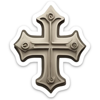 Ein Kreuz in fineline mit 2  lauten mann und ne frau aber schone junge laute sticker