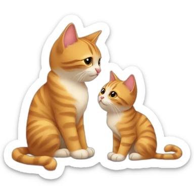 Gatos enamorados sticker