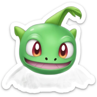 Winter grovyle pokemon sticker