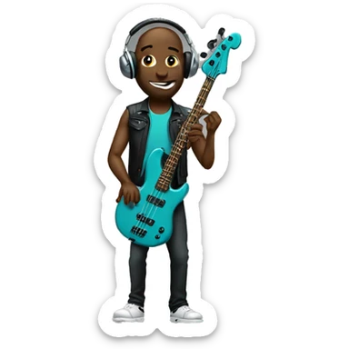 hornets playing bass sticker