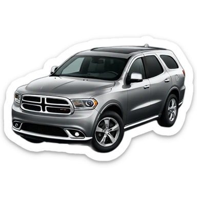 Gray Dodge Durango sticker