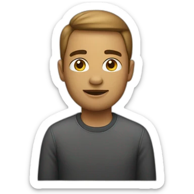 Web designer in company apple sticker