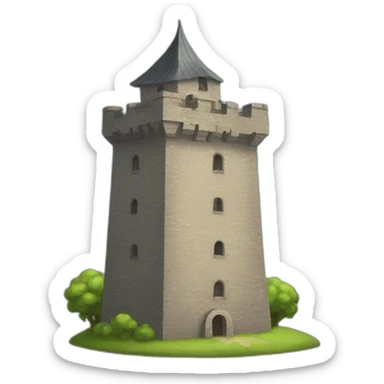 Tower steyed sticker