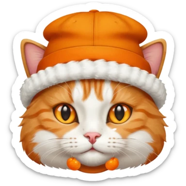 Un gato un sombrero sticker