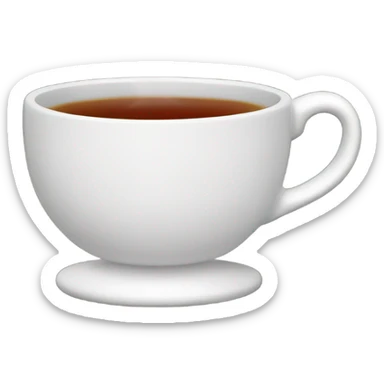a cup of black tea sticker