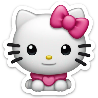 Hello kitty happy sticker