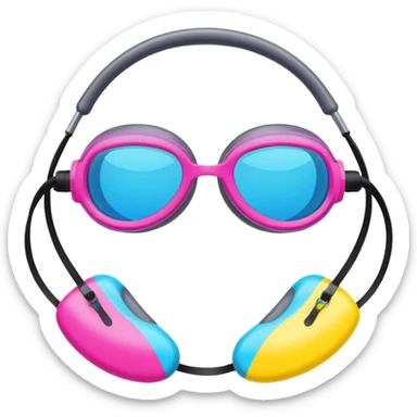 swimming gear sticker