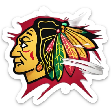 Chicago Blackhawks logo sticker