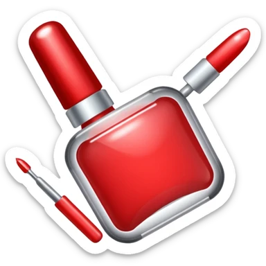 nail art equipment red sticker