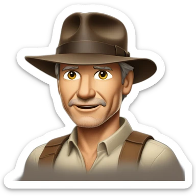 indiana jones Harrison ford sticker