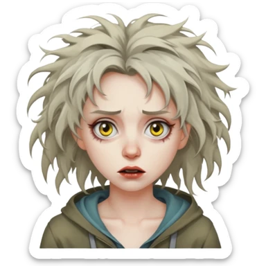 insane woman sticker