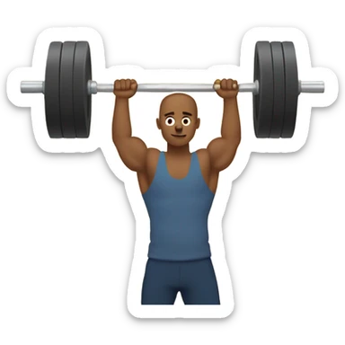 barbell lifted sticker