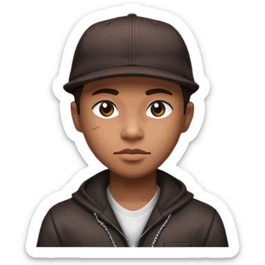 True brown style Filipino gangster while hdi sticker