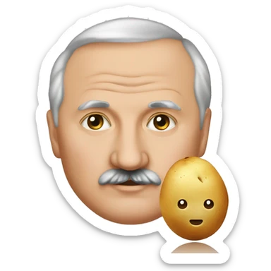 lukashenko and potato sticker