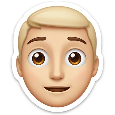 Relieved face sticker