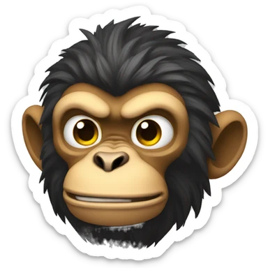 Super strong alpha monkey sticker