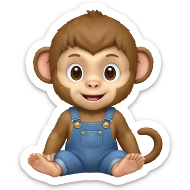 changuito con overol sticker