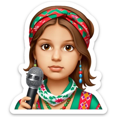 Colorful Singer sticker