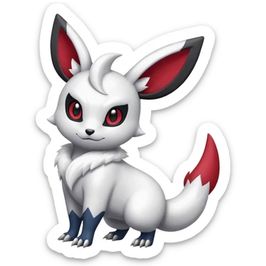 Zangoose-Minccino-Absol-fusion sticker