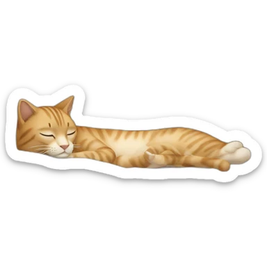 a large cat sleeping on the laptop of a woman with pale skin and long brown straight hair sticker