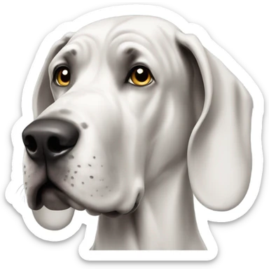 great dane dog sticker