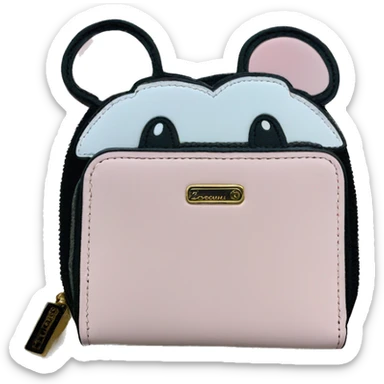 Loungefly light pink with Mouse Ears Wallet sticker
