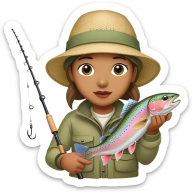 Rainbow trout ..fishing ..for ..rainbow ..trout sticker