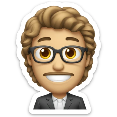 EJECUTIVA SALUDANDO CON UNA MANO sticker