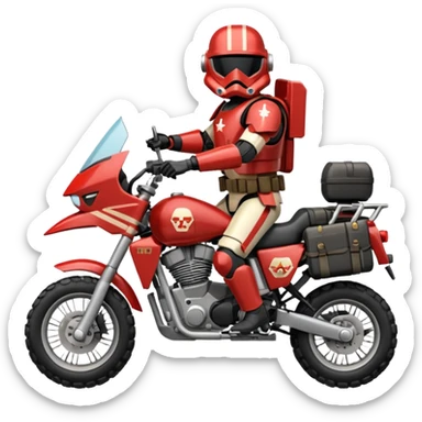 Well armed rugged Imperial Shock Troopers police off road interceptor  sticker