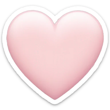 Pastel pink heart sticker