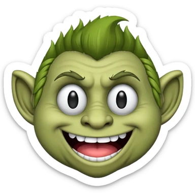 I wanna make troll face emoji sticker