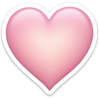 Light pink heart sticker