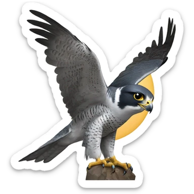 peregrine falcon with ht sticker
